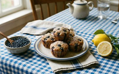 Wild Blueberry Lemon Muffins