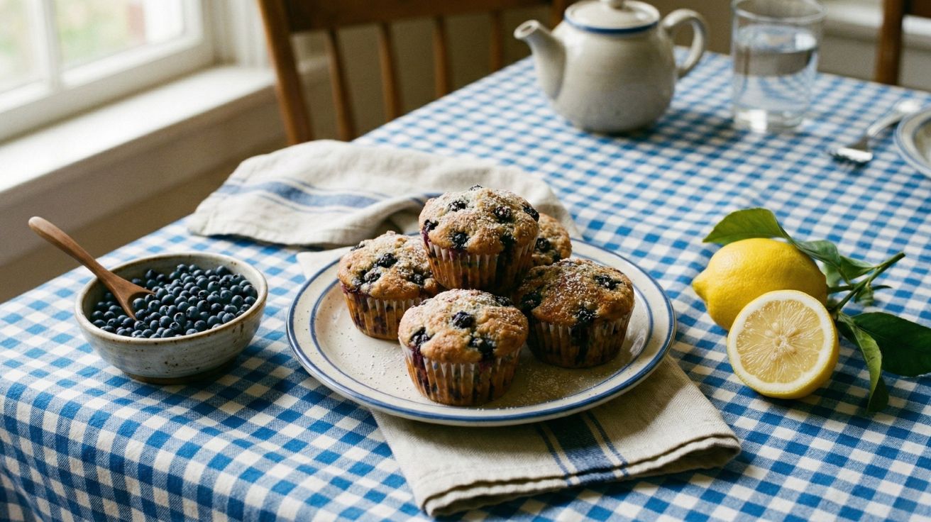 Wild Blueberry Lemon Muffins